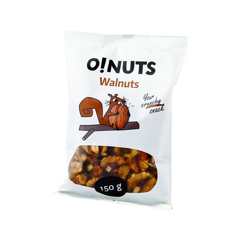 Graikiniai riešutai O!NUTS, 150 g Graikiniai riešutai O!NUTS, 150 g