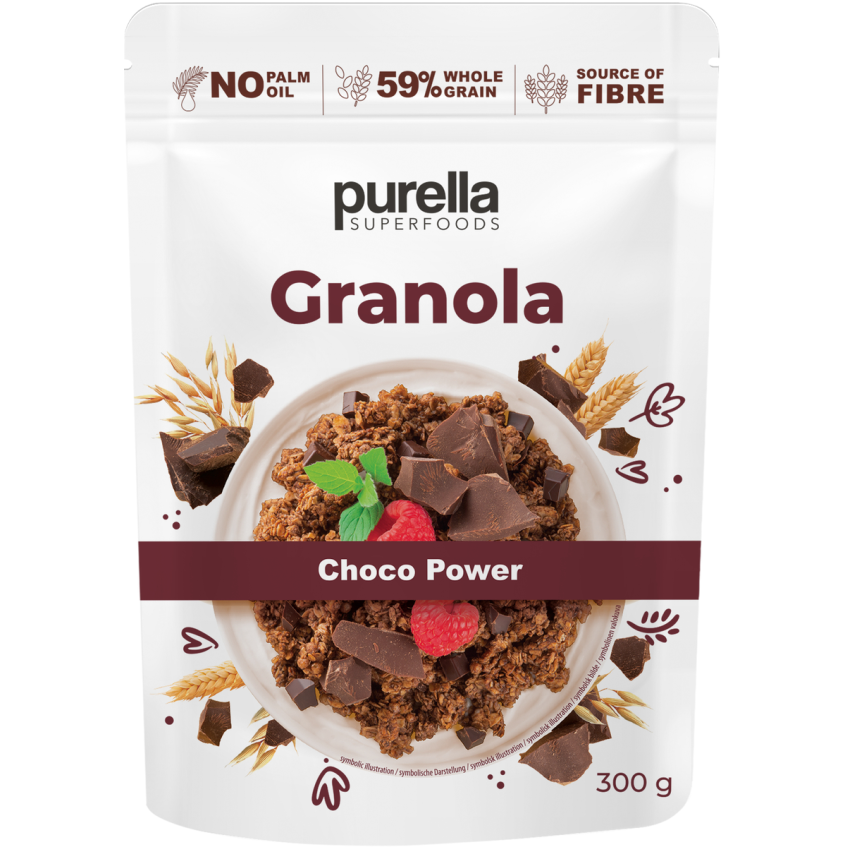 Granola PURELLA, su šokoladu ir riešutais, 300 g