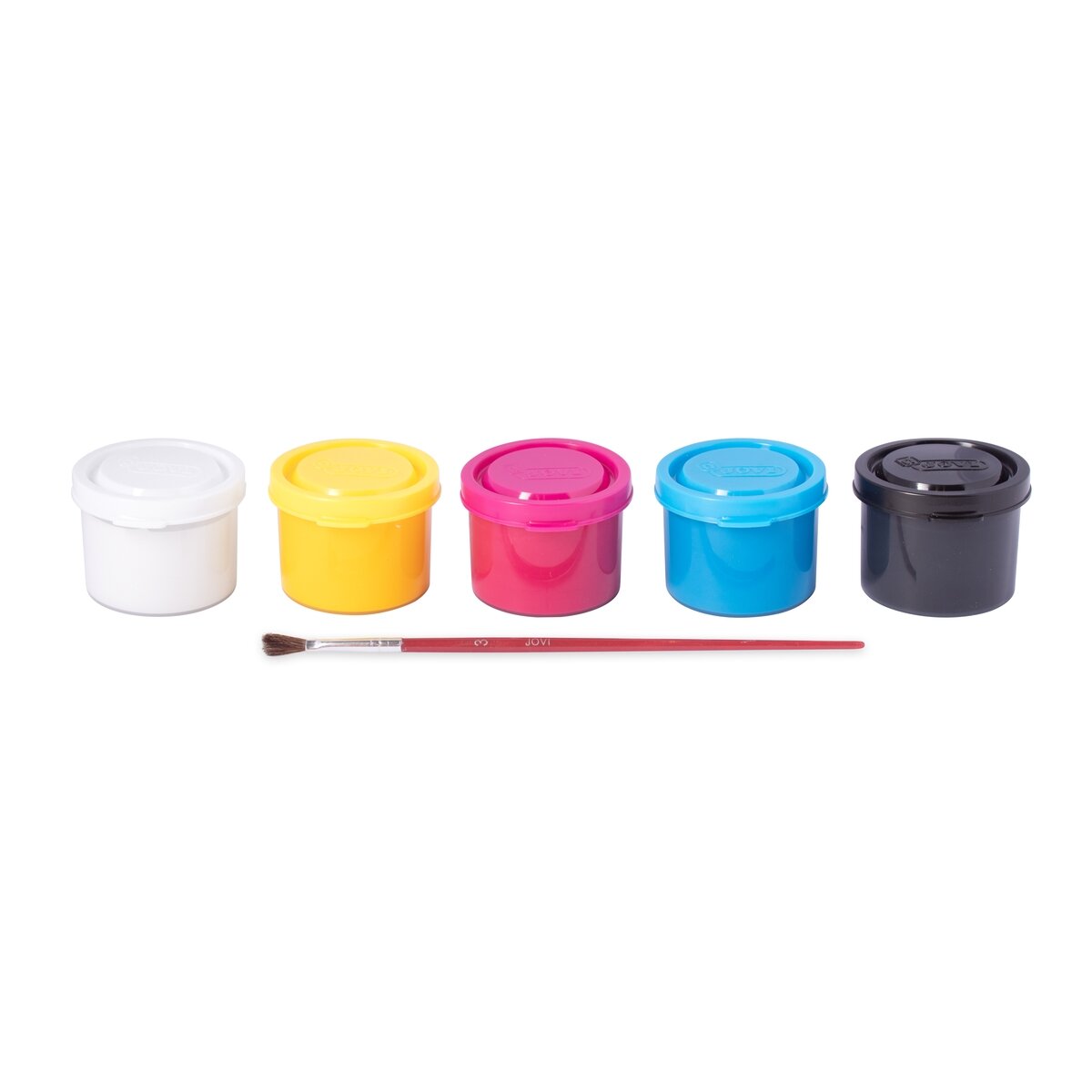 Guašas JOVI TEMPERA, 35ml, 5 spalvų rinkinys su teptuku 4 Guašas JOVI TEMPERA, 35ml, 5 spalvų rinkinys su teptuku 4