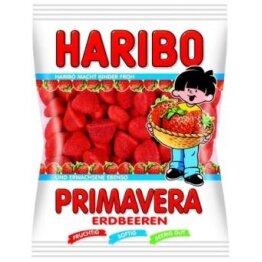 Guminukai HARIBO, Primavera, Erdbeeren, 100g Guminukai HARIBO, Primavera, Erdbeeren, 100g