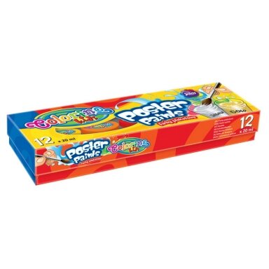 Guašas COLORINO, 12 spalvų x 20 ml Guašas COLORINO, 12 spalvų x 20 ml