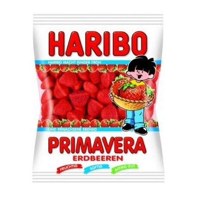 Guminukai HARIBO, Primavera, Erdbeeren, 100g