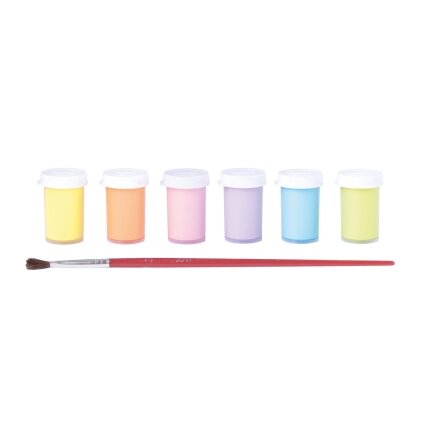 Guašas JOVI TEMPERA, 15 ml, 6 pastelinių spalvų rinkinys su teptuku 3 Guašas JOVI TEMPERA, 15 ml, 6 pastelinių spalvų rinkinys su teptuku 3