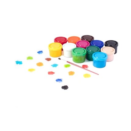 Guašas JOVI TEMPERA, 35 ml, 12 spalvų rinkinys su teptuku Guašas JOVI TEMPERA, 35 ml, 12 spalvų rinkinys su teptuku
