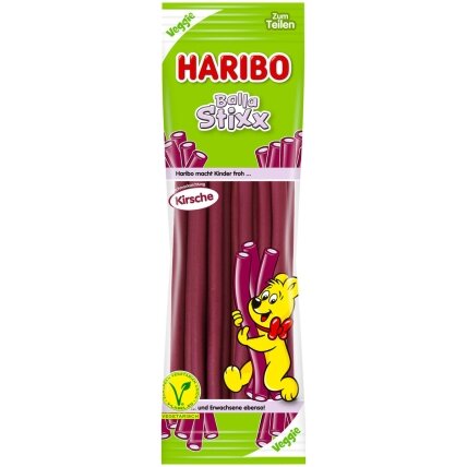 Guminukai HARIBO, Balla Stixx, Kirsche, 200 g Guminukai HARIBO, Balla Stixx, Kirsche, 200 g