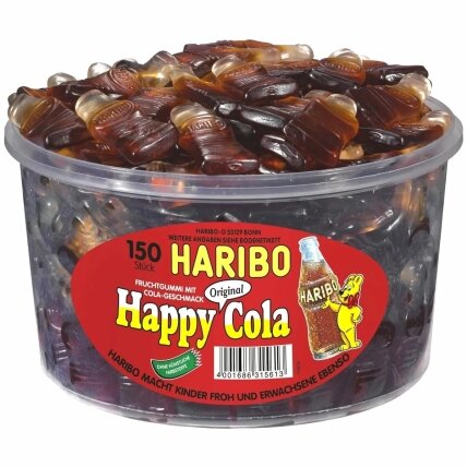 Guminukai HARIBO, Happy Cola, 1,2 kg Guminukai HARIBO, Happy Cola, 1,2 kg