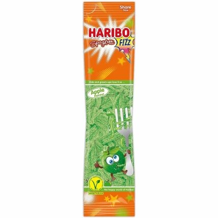 Guminukai HARIBO, Spaghetti, Apple sour, 200 g Guminukai HARIBO, Spaghetti, Apple sour, 200 g