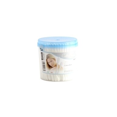 Higieniniai vatos pagaliukai COTTON SOUND, apvaliame indelyje, 200 vnt