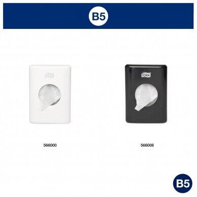 Higieniniai maišeliai TORK B3 204041, baltos spalvos 8