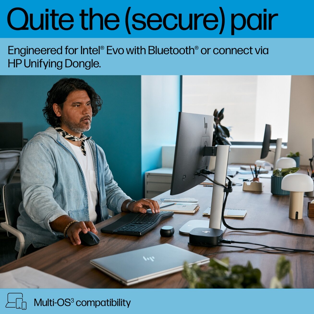 HP 685 Comfort Dual-Mode Keyboard and Mouse Combo 3