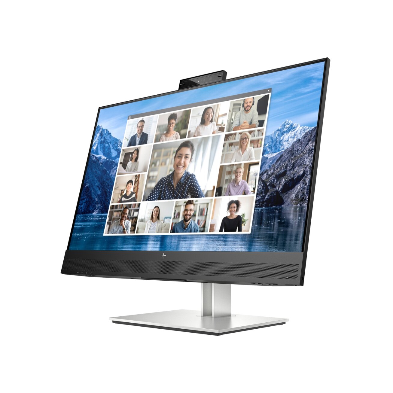 HP E27m G4 QHD Charging Conferencing Monitor - 27" 2560x1440 QHD 300-nit 75Hz AG, IPS, USB-C(65W)/HDMI/DisplayPort Daisy-Chain, 4x USB-A, speakers, 5MP webcam, RJ-45 LAN, height adjustable/tilt/swivel/pivot, 3 years 1