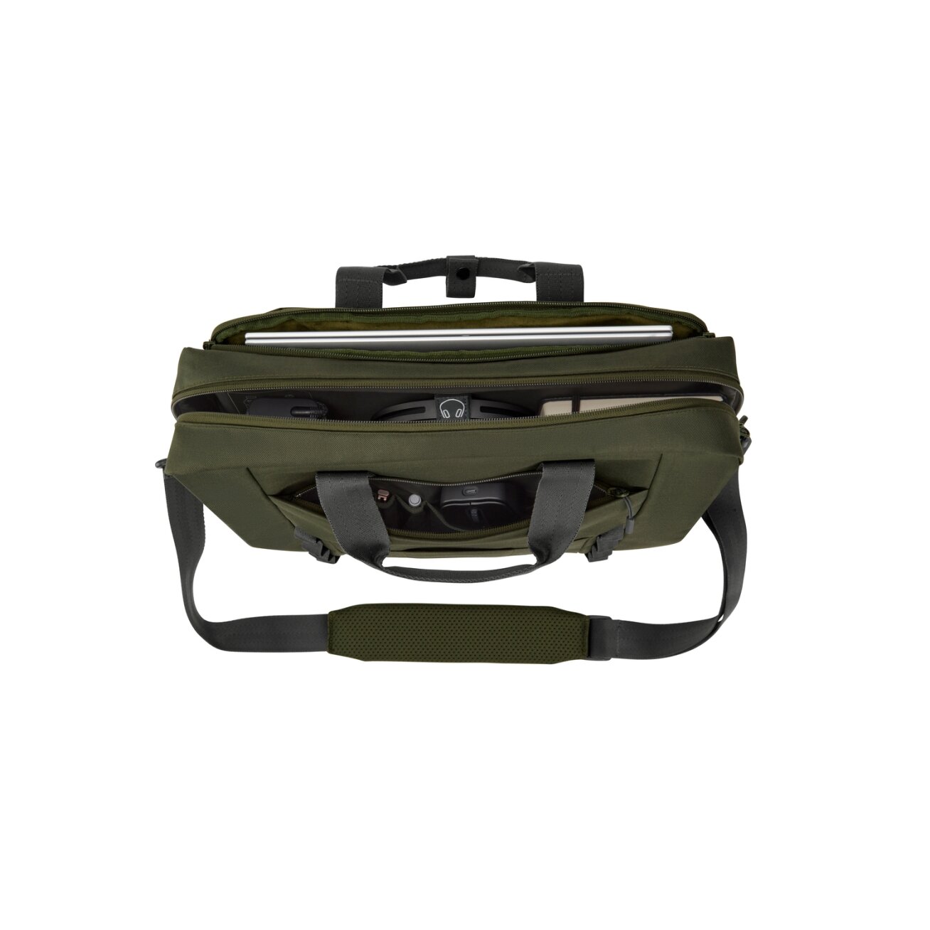 HP Modular 15.6 Top Load, 3-in-One (Pouch, Top Load, Sleeve), Water Resistant, Cable Pass-through, 22 Liter Capacity - Dark Olive Green 3 HP Modular 15.6 Top Load, 3-in-One (Pouch, Top Load, Sleeve), Water Resistant, Cable Pass-through, 22 Liter Capacity - Dark Olive Green 3