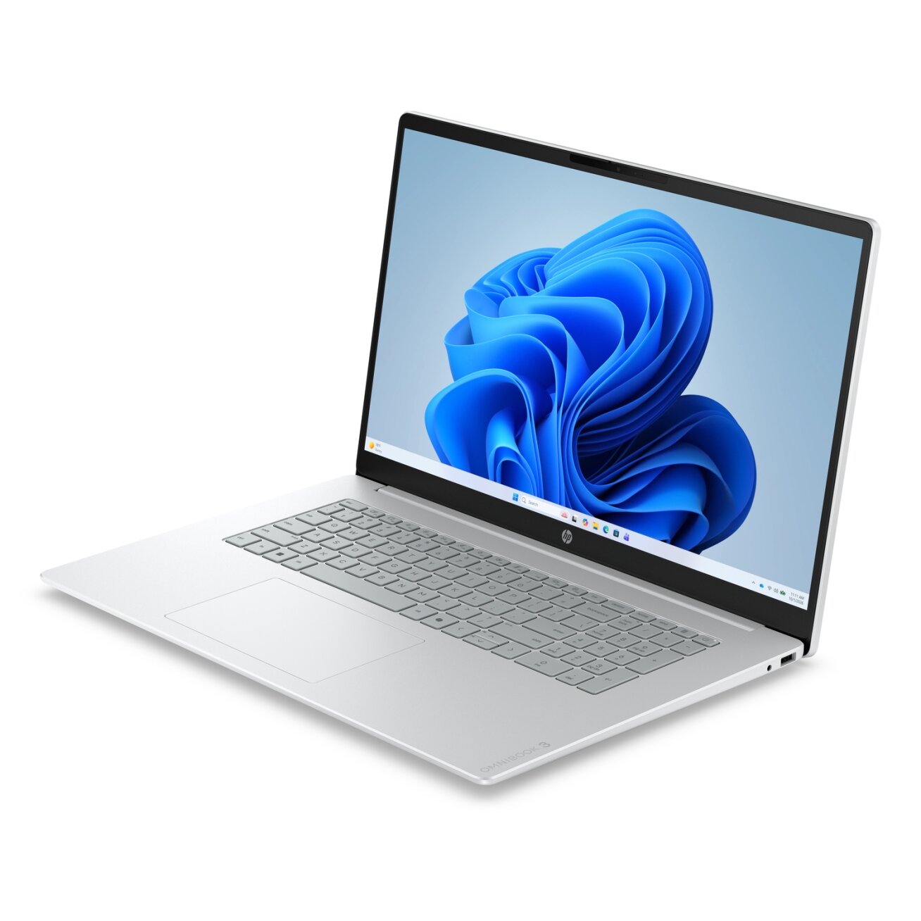 HP OmniBook 3 17-dp0007nnx - Ryzen 5 130, 24GB DDR5 1DM 4800, 512GB P, 17.3 FHD (1920x1080) Antiglare IPS 300 nits, Glacier Silver DF+ - 1080p TNR, Not Included 45W AC Adapter, Win 11 Home, 1 years 2