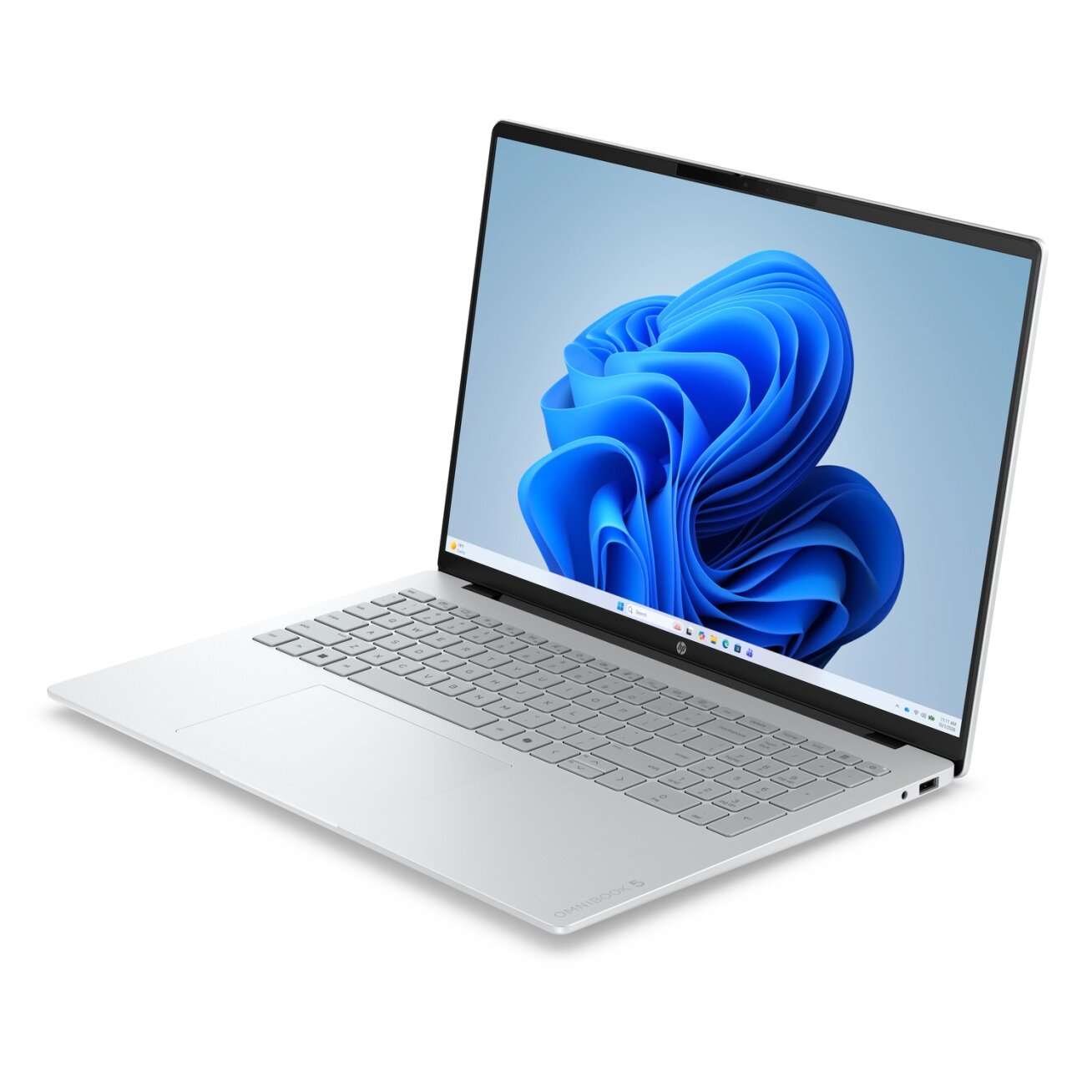 HP OmniBook 5 16-bn0013ny - Core 5 120U (10C), 16GB LPDDR5X 5200 on-board, 512GB PCIe Gen4 Value, 16.0 2K (1920x1200) OLED Brightview Low Blue Light 300 nits, Glacier Silver - 1080p IR TNR, Not Included 65W AC Adapter, Win 11 Home, 1 years 2