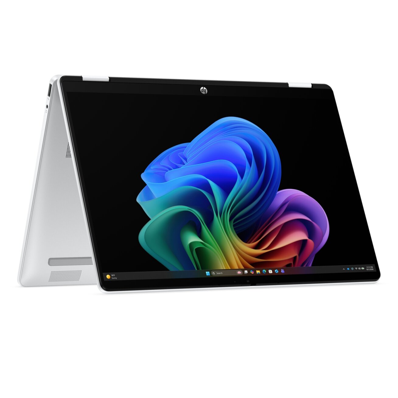 HP OmniBook 5 Flip NG AI 14-km0001nnx - Ultra 7 355, 32GB LPDDR5X 7467 on-board, 512GB , Touch/14.0 2K (1920x1200) OLED, Glacier Silver DF+ AI logo - 5MP IR TNR, Not Included 65W AC Adapter, Win 11 Home, 1 years 3