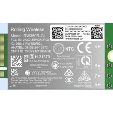 HP 4G LTE Modem m.2 WWAN Cat 19 Mobile Broadband Cellular (compatible with WWAN-ready EliteBook 8 X - G1i G1a - 13 14 16, Flip, ZBook 8 X Fury - G1i G1a - 14 16 18)