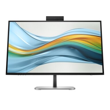 HP 527pm Series 5 Pro QHD Conferencing Monitor - 27" 2560x1440 QHD 350-nit 100Hz AG, IPS, USB-C(100W/15W)/HDMI/DP Daisy-Chain, 3x USB-A, speakers, webcam, RJ-45 LAN, height adjust/tilt/swivel/pivot, 3 years (replaces E27m)
