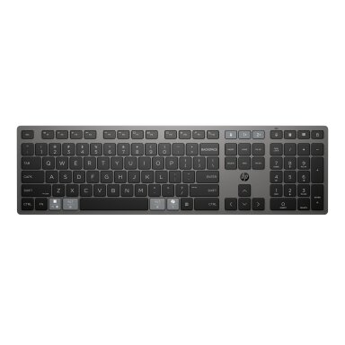 HP 725 Wireless Keyboard - Multi-Device, Dual-Mode, Programmable, Rechargeable - Nightfall Black, spill resistant - ENG HP 725 Wireless Keyboard - Multi-Device, Dual-Mode, Programmable, Rechargeable - Nightfall Black, spill resistant - ENG