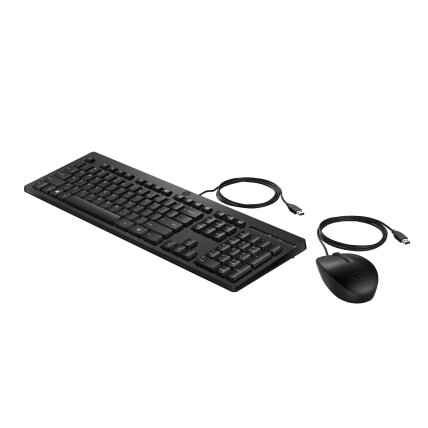 HP 225 G2 USB Wired Mouse Keyboard Combo, Copilot Key, spill resistant - Black - ESTONIAN 1 HP 225 G2 USB Wired Mouse Keyboard Combo, Copilot Key, spill resistant - Black - ESTONIAN 1