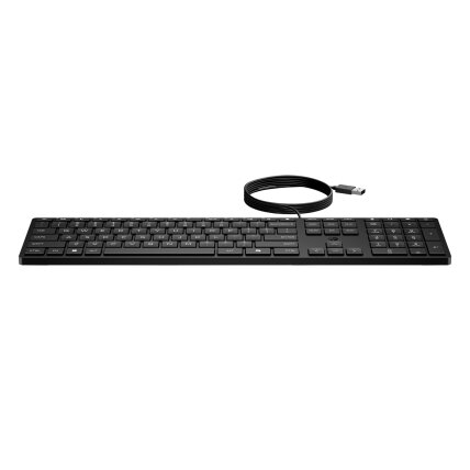 HP 320K USB Wired Keyboard - Black - EST