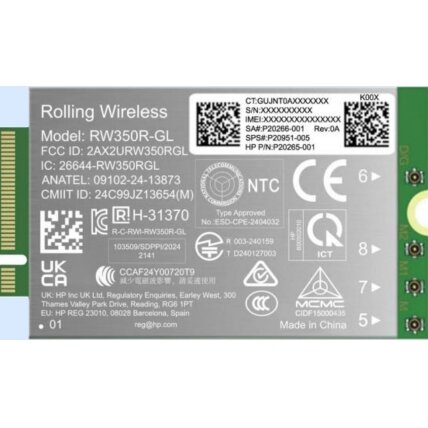 HP 4G LTE Modem m.2 WWAN Cat 19 Mobile Broadband Cellular (compatible with WWAN-ready EliteBook 8 X - G1i G1a - 13 14 16, Flip, ZBook 8 X Fury - G1i G1a - 14 16 18) HP 4G LTE Modem m.2 WWAN Cat 19 Mobile Broadband Cellular (compatible with WWAN-ready EliteBook 8 X - G1i G1a - 13 14 16, Flip, ZBook 8 X Fury - G1i G1a - 14 16 18)