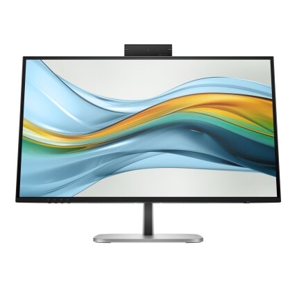 HP 527pm Series 5 Pro QHD Conferencing Monitor - 27" 2560x1440 QHD 350-nit 100Hz AG, IPS, USB-C(100W/15W)/HDMI/DP Daisy-Chain, 3x USB-A, speakers, webcam, RJ-45 LAN, height adjust/tilt/swivel/pivot, 3 years (replaces E27m)