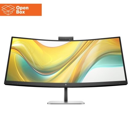 HP 534pm Series 5 Pro WQHD USB-C Curved Conferencing Monitor - OPENBOX - 34" 3440x1440 WQHD 400-nit AG, VA, USB-C(100W/15W)/HDMI/DisplayPort, 3x USB-A, speakers, 5MP webcam, RJ-45 LAN, height adjustable/tilt/swivel, 3 years (replaces E34m)