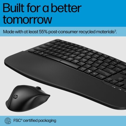 HP 685 Comfort Dual-Mode Keyboard and Mouse Combo 2 HP 685 Comfort Dual-Mode Keyboard and Mouse Combo 2