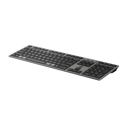 HP 725 Wireless Keyboard - Multi-Device, Dual-Mode, Programmable, Rechargeable - Nightfall Black, spill resistant - ENG 1