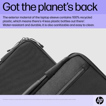 HP Executive 14 Laptop Sleeve, Water Resistant, Bluetooth tracker Pocket - Black, Grey 3 HP Executive 14 Laptop Sleeve, Water Resistant, Bluetooth tracker Pocket - Black, Grey 3