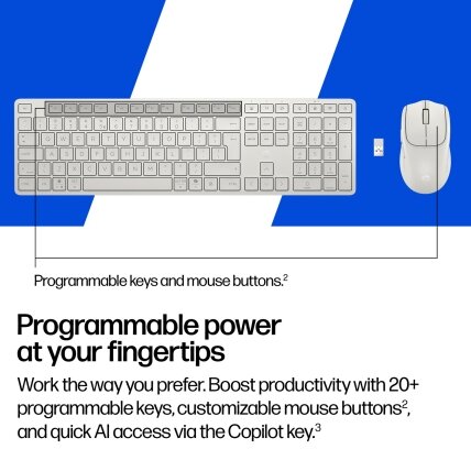HP Multi-Device Dual-Mode Mouse and Keyboard Combo 495C 3 HP Multi-Device Dual-Mode Mouse and Keyboard Combo 495C 3