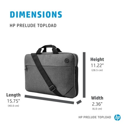 HP Prelude 15.6 Top Load, Water Resistant - Grey 3