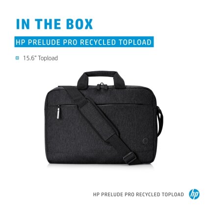 HP Prelude Pro 15.6 Recycled Top Load, Water Resistant, Cable pass-through - Dark Grey 1
