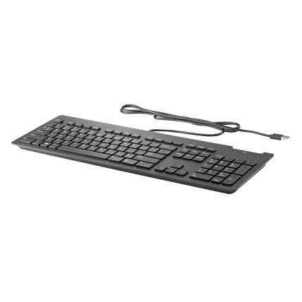 HP Slim v2 USB Wired Keyboard - Smartcard - Black - US/RUS HP Slim v2 USB Wired Keyboard - Smartcard - Black - US/RUS