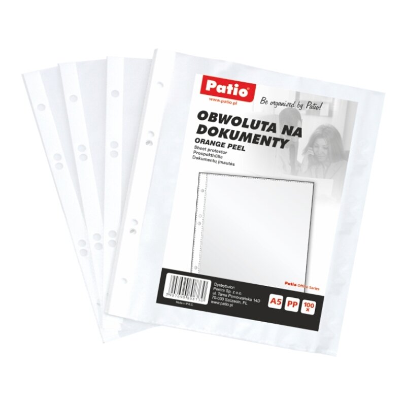 Įmautė dokumentams PATIO, A5, 30 mikr., (pak. -100 vnt.), matinė Įmautė dokumentams PATIO, A5, 30 mikr., (pak. -100 vnt.), matinė
