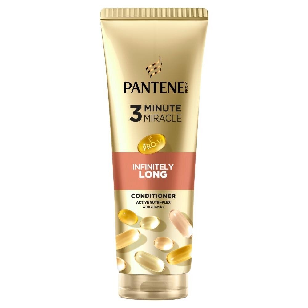 Intensyvus plaukų kondicionierius PANTENE Infinitely Long, 3 minutes miracles, 220 ml