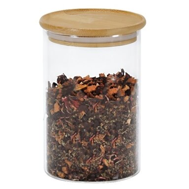 Indas biriems produktams, stiklas/bambukas, 800 ml, D 10 cm, H 15 cm, vnt Indas biriems produktams, stiklas/bambukas, 800 ml, D 10 cm, H 15 cm, vnt