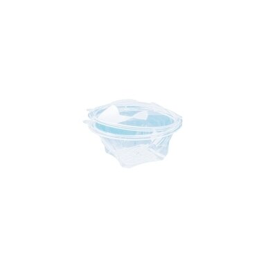 Indelis salotoms , apvalus, su dangteliu, PET, D 15,6 cm, H 6,7 cm, 500 ml, 50 vnt. Indelis salotoms , apvalus, su dangteliu, PET, D 15,6 cm, H 6,7 cm, 500 ml, 50 vnt.
