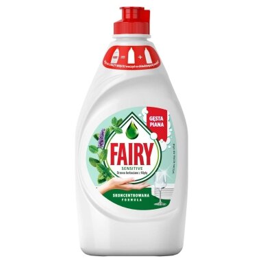 Indų ploviklis FAIRY SENSITIVE Tea Tree & Mint, 450 ml Indų ploviklis FAIRY SENSITIVE Tea Tree & Mint, 450 ml