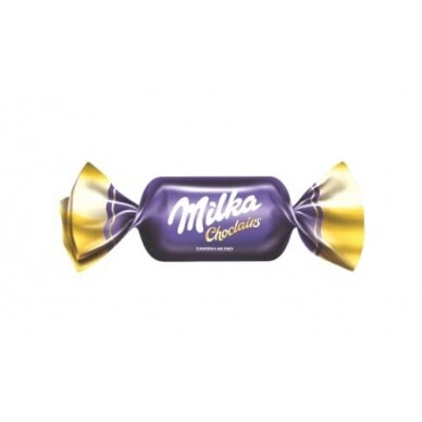 Irisiniai saldainiai MILKA, su pieninio šokolado įdaru, 7,83 kg