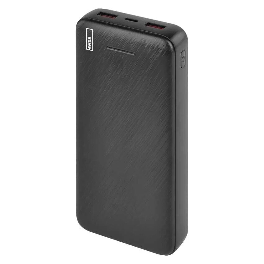 Išorinė baterija EMOS AlphaQ3, 20 000 mAh 22.5 W, juoda
