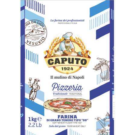 Itališki miltai CAPUTO, Pizzeria, 1 kg