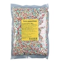 Ivairiaspalviai torto papuošimai,400 g