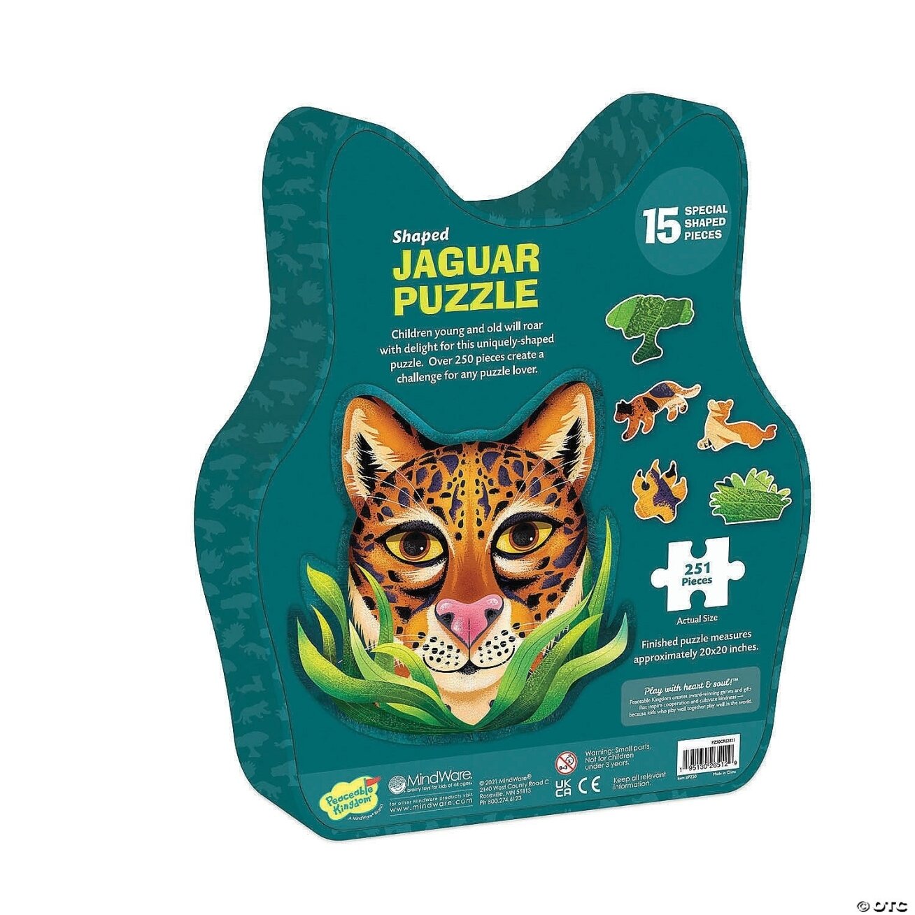 Jaguaro formos dėlionė su unikaliomis detalėmis (251 detalė) 3 Jaguaro formos dėlionė su unikaliomis detalėmis (251 detalė) 3