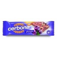 Javainių batonėlis CERBONA Blueberry, su jogurtiniu glaistu, 20 g