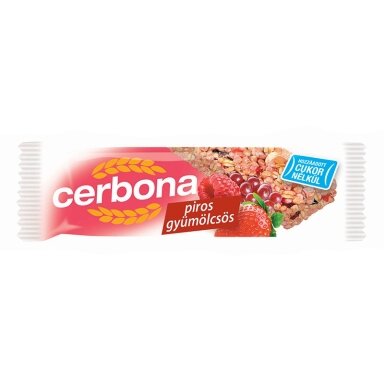 Javainių batonėlis CERBONA Red fruits, 20 g