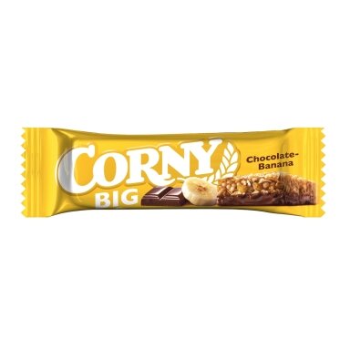 Javainių batonėlis CORNY BIG, bananų ir šokolado, 50 g