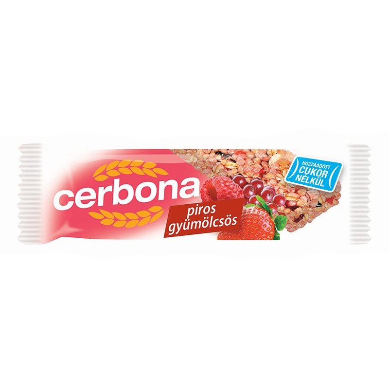 Javainių batonėlis CERBONA Red fruits, 20 g