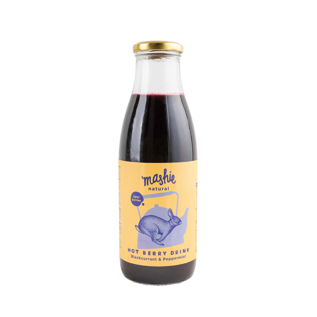 Juodųjų serbentų su pipirmėte uogų tyrė MASHIE, Nordic Berry, 0,75 l