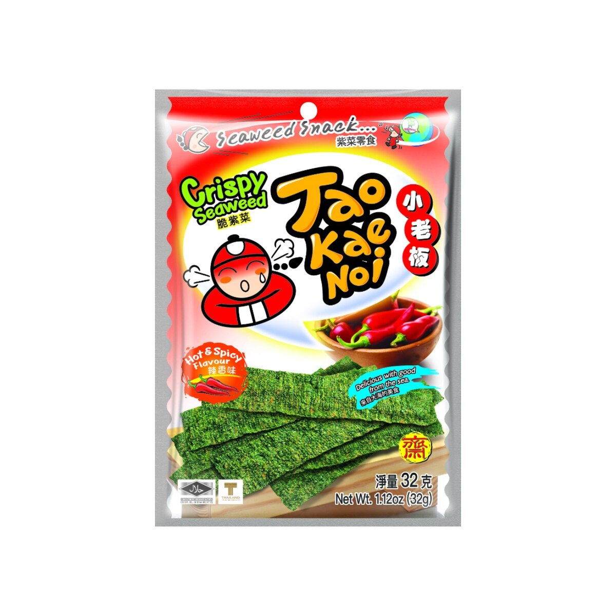 Jūros dumblių užkandis TAOKAENOI, aštrus, 32 g